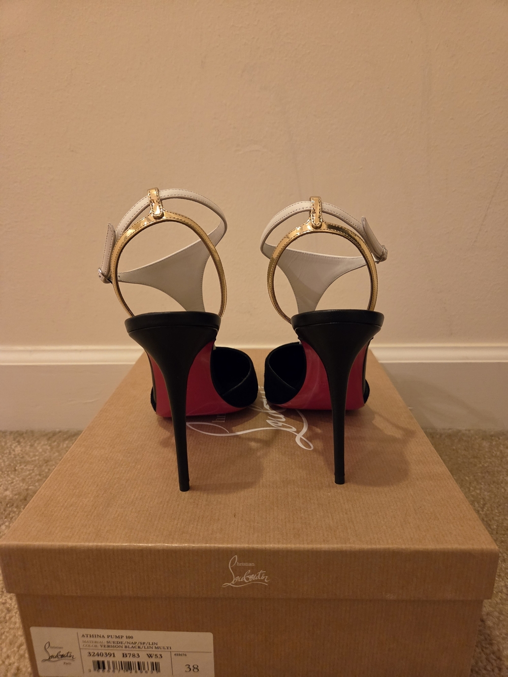 NEW Louboutin Athina 100 38 - Picture 5 of 10